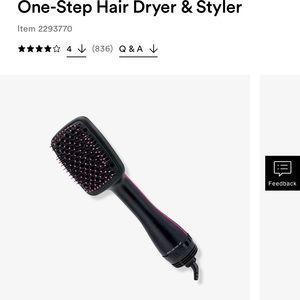 Revlon one step hair dryer and styler